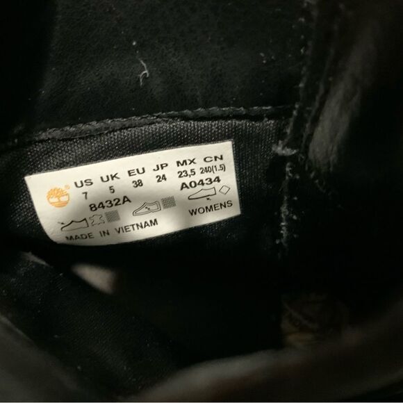 Timberland Earthkeepers Glancy ankle boots black heels Size 7/ 38 - Picture 12 of 15